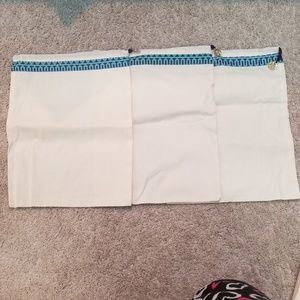 Three Tory Burch Shoe Dust Bags